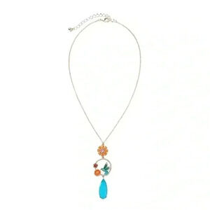 COPY - Enamel hummingbird necklace